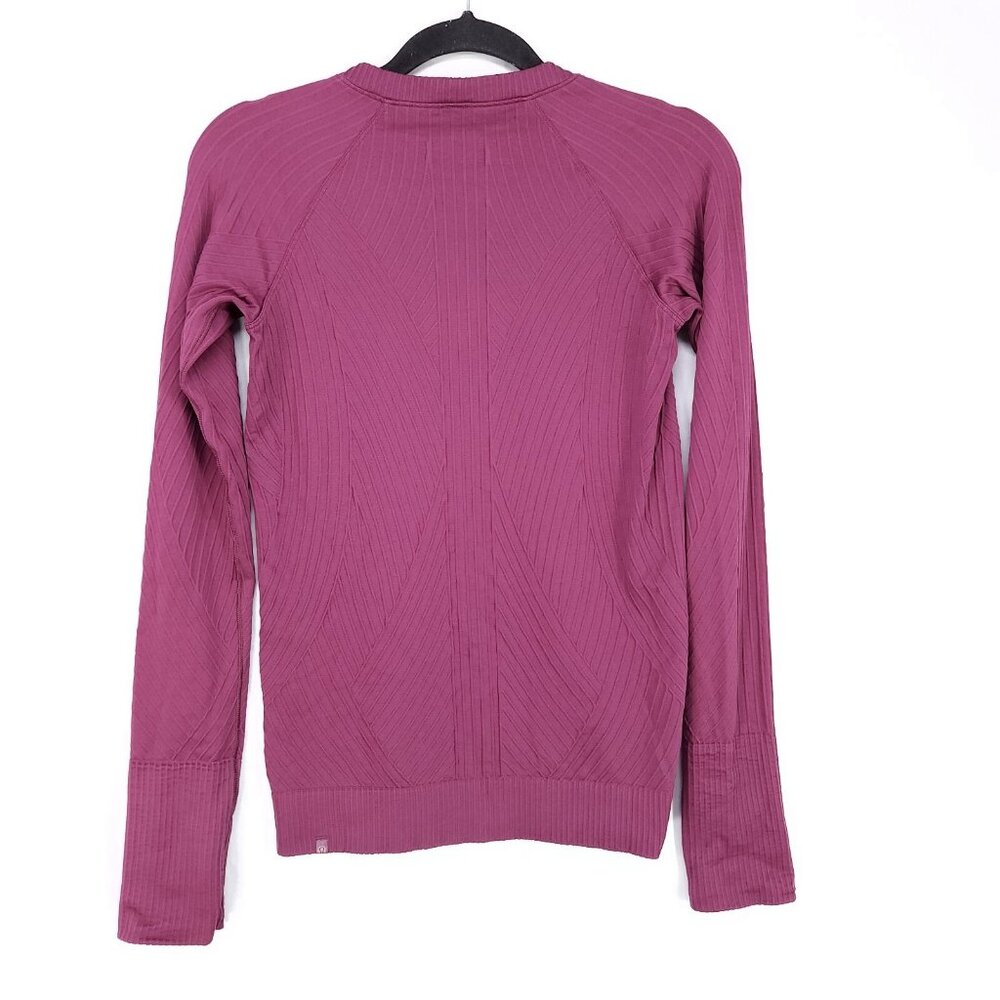 Lululemon Rest Less Pullover Top Women's 6 Long Sleeve Ribbed Thumb Holes - Picture 2 of 9